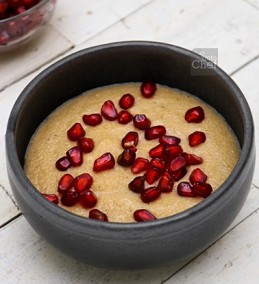 Little millet pudding with pomegranate Recipe